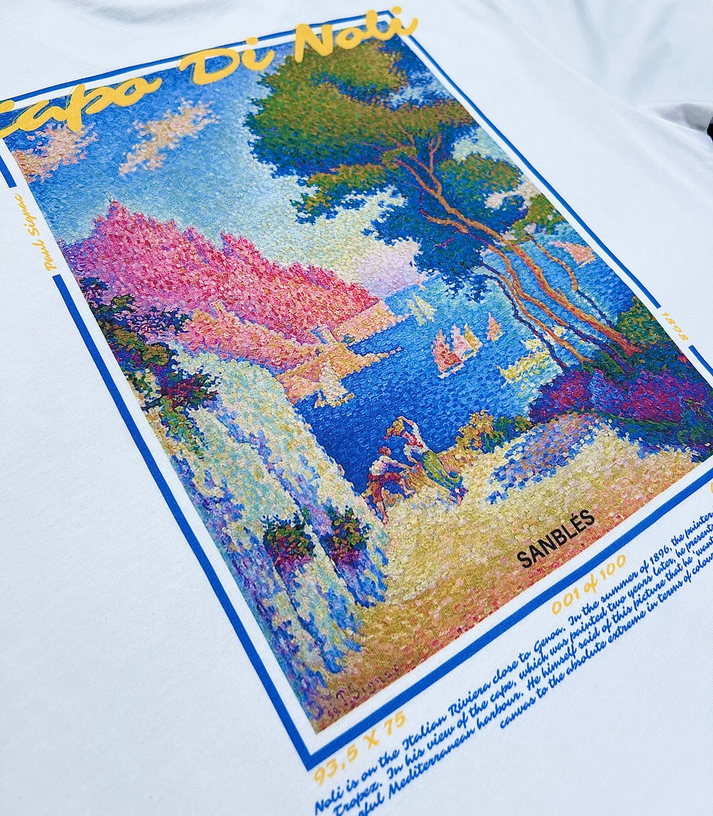Sanbles Artwear
Paul Signac
Draagbare kunst
Unieke kledingstukken
Kunstzinnige mode
Creatieve streetwear
Limited edition kleding
Kunst geïnspireerde kleding